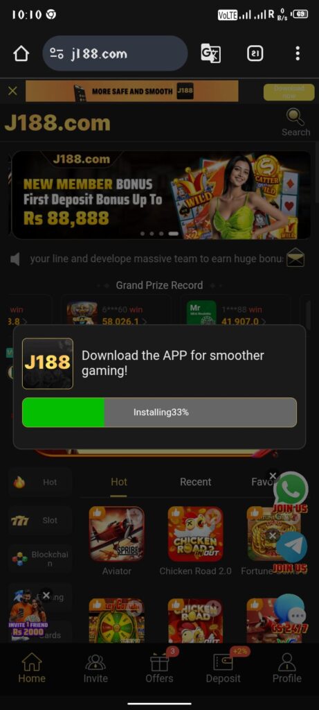 How J188 Game Works?